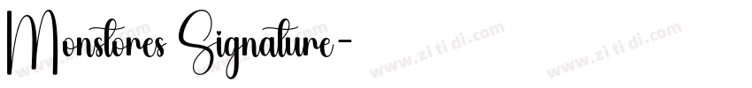 Monstores Signature字体转换